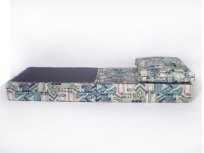 Кресло-кровать-пуф бескаркасное Окта (Велюр принт 2) в Тарко-Сале - tarko-sale.mebel-74.com | фото