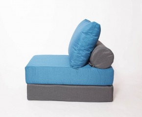 Кресло-кровать-пуф бескаркасное Прайм (синий-графит (Ф)) в Тарко-Сале - tarko-sale.mebel-74.com | фото