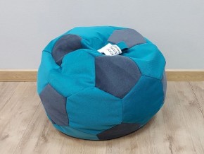 Кресло-мешок Мяч S (Shaggy Azure-Shaggy Grafit) в Тарко-Сале - tarko-sale.mebel-74.com | фото