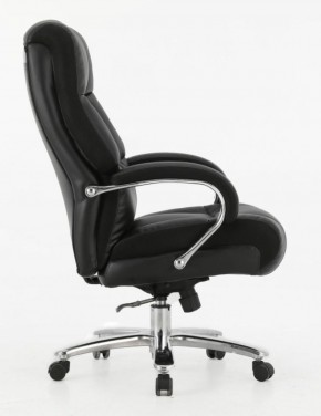 Кресло офисное BRABIX PREMIUM "Bomer HD-007" (рециклированная кожа, хром, черное) 531939 в Тарко-Сале - tarko-sale.mebel-74.com | фото