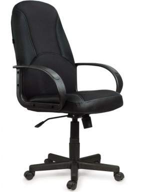 Кресло офисное BRABIX "City EX-512" (кожзам черный, ткань черная) 531407 в Тарко-Сале - tarko-sale.mebel-74.com | фото