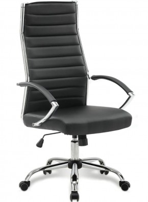 Кресло офисное BRABIX "Style EX-528", экокожа, хром, черное, 531947 в Тарко-Сале - tarko-sale.mebel-74.com | фото