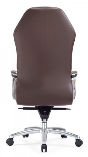Кресло руководителя Бюрократ _AURA/BROWN коричневый в Тарко-Сале - tarko-sale.mebel-74.com | фото