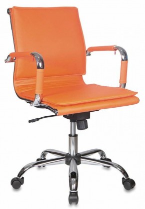Кресло руководителя Бюрократ CH-993-LOW/ORANGE оранжевый в Тарко-Сале - tarko-sale.mebel-74.com | фото
