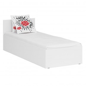 Кровать 0800 + Шкаф угловой Стандарт, цвет белый, ШхГхВ 83,5х203,5х70 + 81,2х81,2х200см., сп.м. 800х2000 мм., без матраса, основание есть в Тарко-Сале - tarko-sale.mebel-74.com | фото