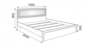 Кровать 1.6 М09 с мягкой спинкой и настилом Беатрис (Орех гепланкт) в Тарко-Сале - tarko-sale.mebel-74.com | фото