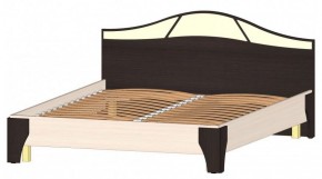 ВЕРОНА Кровать 1600 с основанием (Венге/Анкор светлый) в Тарко-Сале - tarko-sale.mebel-74.com | фото