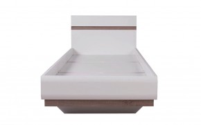 Кровать 90/TYP 90, LINATE ,цвет белый/сонома трюфель в Тарко-Сале - tarko-sale.mebel-74.com | фото
