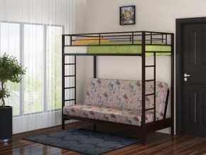 Кровать двухъярусная с диваном "Мадлен" (Коричневый/Бежевый) в Тарко-Сале - tarko-sale.mebel-74.com | фото