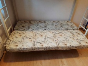 Кровать двухъярусная с диваном "Мадлен" (Серый/Фиолетовый) в Тарко-Сале - tarko-sale.mebel-74.com | фото
