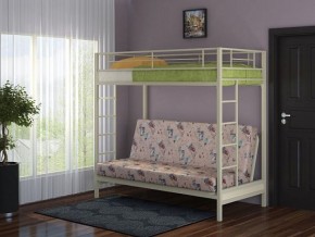 Кровать двухъярусная с диваном "Мадлен" (Слоновая кость/Серый) в Тарко-Сале - tarko-sale.mebel-74.com | фото