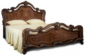 Кровать двуспальная "Илона" без мягкого изголовья (1600) караваджо в Тарко-Сале - tarko-sale.mebel-74.com | фото