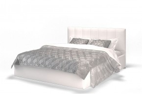 Кровать Элен 1600 + основание с ПМ (Vega white) белый в Тарко-Сале - tarko-sale.mebel-74.com | фото