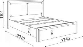 Кровать 1.6 Глэдис М31 с настилом и мягкой частью (ЯШС/Белый) в Тарко-Сале - tarko-sale.mebel-74.com | фото