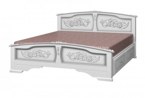 ЕЛЕНА Кровать из массива 1400 с 2-мя ящиками  в Тарко-Сале - tarko-sale.mebel-74.com | фото