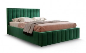Кровать "Вена" 1400 СТАНДАРТ Вариант 1 Мора зеленый + бельевой ящик с кроватным основанием и подъемным механизмом в Тарко-Сале - tarko-sale.mebel-74.com | фото