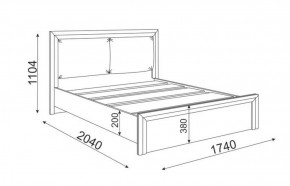 Кровать 1.6 Глэдис М31 с настилом и мягкой частью (ЯШС/Белый) в Тарко-Сале - tarko-sale.mebel-74.com | фото