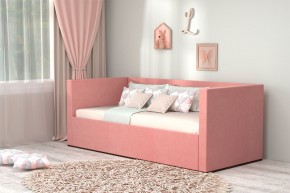 Кровать с ПМ (арт.030) (с/м 900*2000мм) (б/матр), ткань розовая в Тарко-Сале - tarko-sale.mebel-74.com | фото