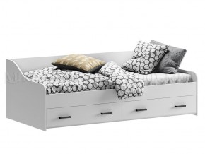 ВЕГА NEW Кровать 900 с настилом ЛДСП (Белый глянец/белый) в Тарко-Сале - tarko-sale.mebel-74.com | фото