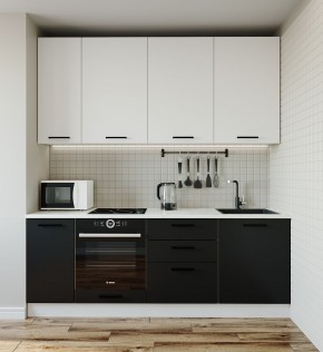 Кухонный гарнитур Графика 2200 (Стол. 26мм) в Тарко-Сале - tarko-sale.mebel-74.com | фото