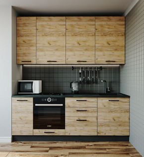 Кухонный гарнитур Крафт 2200 (Стол. 26мм) в Тарко-Сале - tarko-sale.mebel-74.com | фото