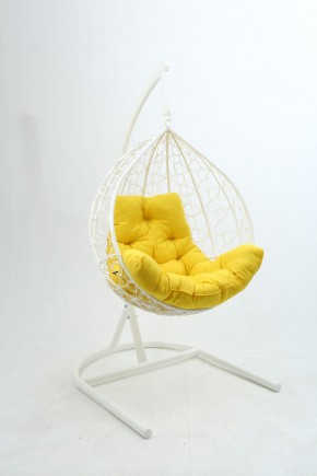 Подвесное кресло Бароло (белый/желтый) в Тарко-Сале - tarko-sale.mebel-74.com | фото