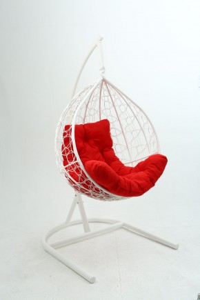 Подвесное кресло Бароло (белый/красный) в Тарко-Сале - tarko-sale.mebel-74.com | фото