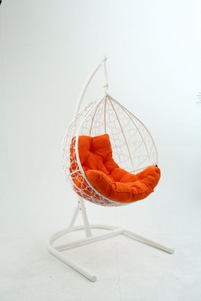 Подвесное кресло Бароло (белый/оранжевый) в Тарко-Сале - tarko-sale.mebel-74.com | фото