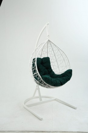 Подвесное кресло Бароло (белый/зеленый) в Тарко-Сале - tarko-sale.mebel-74.com | фото