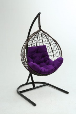 Подвесное кресло Бароло (коричневый/фиолетовый) в Тарко-Сале - tarko-sale.mebel-74.com | фото