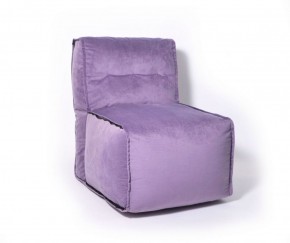 Прямое модульное бескаркасное кресло Комфорт (Фиолет велюр) в Тарко-Сале - tarko-sale.mebel-74.com | фото