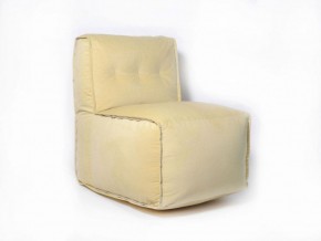 Прямое модульное бескаркасное кресло Комфорт (Желтый велюр) в Тарко-Сале - tarko-sale.mebel-74.com | фото