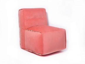 Прямое модульное бескаркасное кресло Комфорт (Персик велюр) в Тарко-Сале - tarko-sale.mebel-74.com | фото