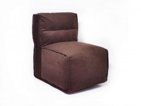 Прямое модульное бескаркасное кресло Комфорт (Шоколад велюр) в Тарко-Сале - tarko-sale.mebel-74.com | фото