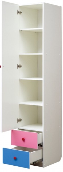 Шкаф 1-но дверный с ящиками и фотопечатью Совята 1.2 (400) в Тарко-Сале - tarko-sale.mebel-74.com | фото