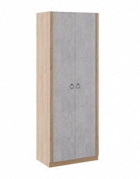 Шкаф 2 двери Глэдис М22 (Дуб Золотой/Цемент светлый) в Тарко-Сале - tarko-sale.mebel-74.com | фото