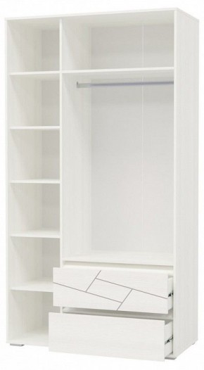 Шкаф 3-х дверный с ящиками АДЕЛИНА (4-4832рам.б) в Тарко-Сале - tarko-sale.mebel-74.com | фото