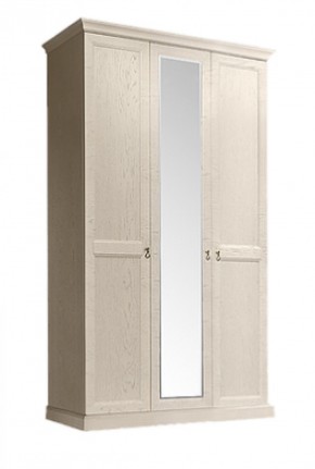 Шкаф 3-х дверный (с зеркалом) для платья и белья Венеция дуб седан (ВНШ1/3) в Тарко-Сале - tarko-sale.mebel-74.com | фото