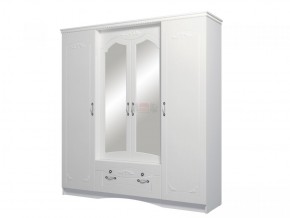 Шкаф 4-х дверный для одежды и белья Ольга-10 МДФ в Тарко-Сале - tarko-sale.mebel-74.com | фото