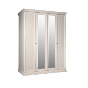 Шкаф 4-х дверный для платья и белья (2 зеркала) Амели штрих-лак (АМШ1/4) в Тарко-Сале - tarko-sale.mebel-74.com | фото