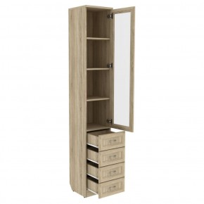 Шкаф для книг с ящиками узкий арт. 205 в Тарко-Сале - tarko-sale.mebel-74.com | фото
