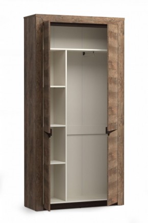 Шкаф для одежды 33.18 "Лючия" (бетон пайн белый / венге / белый) в Тарко-Сале - tarko-sale.mebel-74.com | фото