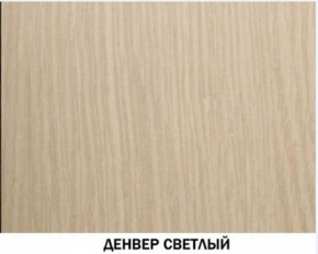 Шкаф для одежды №609 "Инна" Денвер светлый (*без полок) в Тарко-Сале - tarko-sale.mebel-74.com | фото