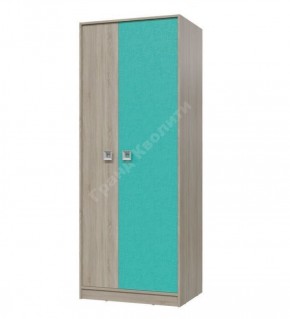 Шкаф для одежды Сити (Арт. 6-9411) Дуб Сонома/Аква в Тарко-Сале - tarko-sale.mebel-74.com | фото
