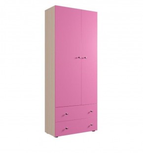 Шкаф ДМ 800 с 2-мя ящиками (розовый) в Тарко-Сале - tarko-sale.mebel-74.com | фото