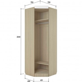 Шкаф угловой 700 Стиль № 3 (туя светлая/лайм) в Тарко-Сале - tarko-sale.mebel-74.com | фото