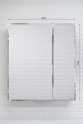 Шкаф-зеркало Bruno 60 левый/правый Домино (DBr2902HZ) в Тарко-Сале - tarko-sale.mebel-74.com | фото