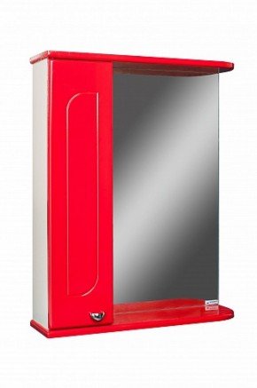 Шкаф-зеркало Радуга Красный 50 левый АЙСБЕРГ (DA1122HZR) в Тарко-Сале - tarko-sale.mebel-74.com | фото