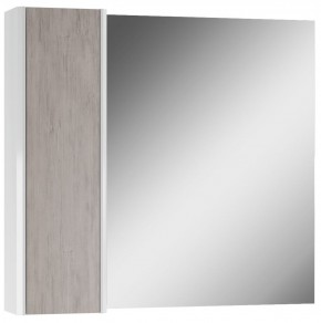 Шкаф-зеркало Uno 80 Дуб серый левый/правый Домино (DU1504HZ) в Тарко-Сале - tarko-sale.mebel-74.com | фото
