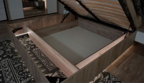 Спальня Джулия Кровать 160 МИ с подъемным механизмом Дуб крафт серый в Тарко-Сале - tarko-sale.mebel-74.com | фото